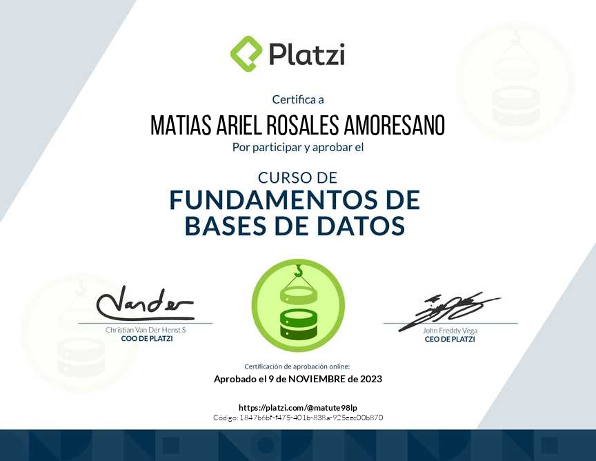 Fundamentos de bases de datos
